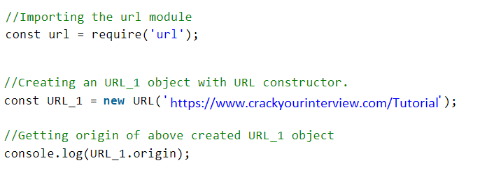 URL.origin method