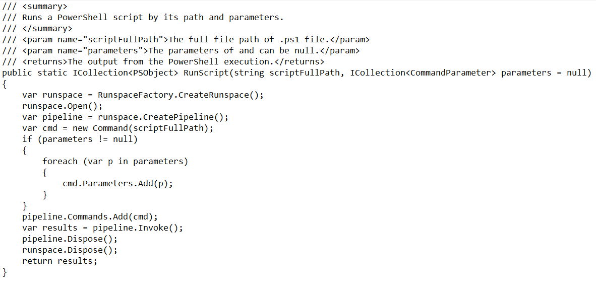 how-to-run-power-shell-script-in-csharp