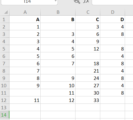 Excel DataSheet