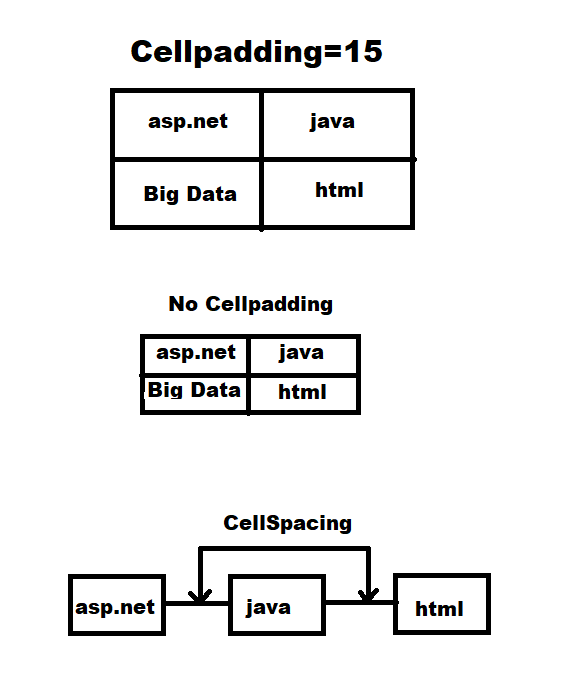 what-is-cell-padding-and-cell-spacing-in-html-with-example