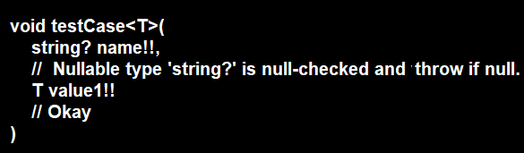 checking null T