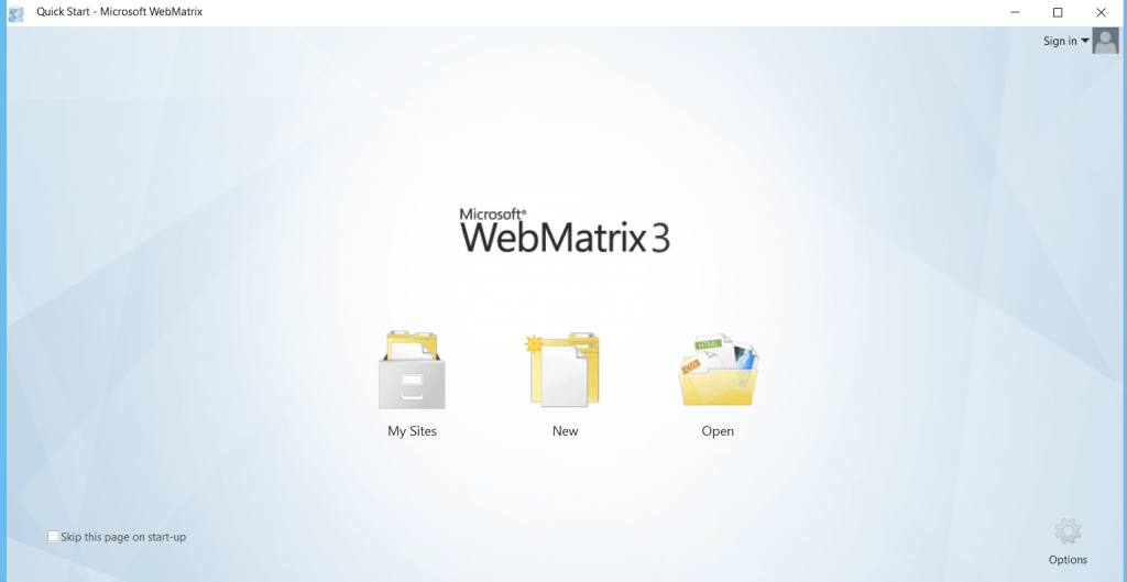 webmatrix install